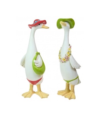 Beach Hat Resin Ducks 21cm...