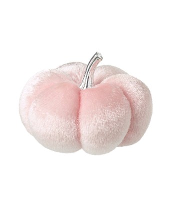 Small Pale Pink Velvet Pumpkin