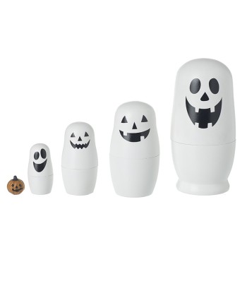 Ghost & Pumpkin Russian Doll