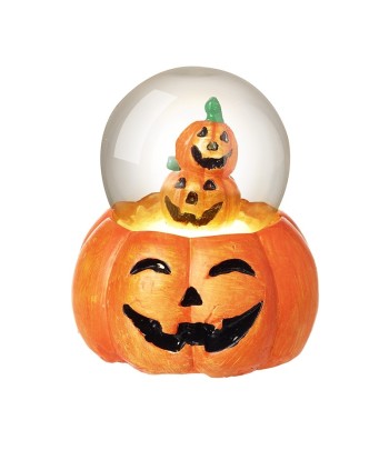 Lightup Pumpkin Snow Globe