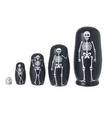 Skeleton & Skull Russian Doll