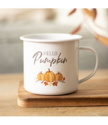 Pumpkin Enamel Mug