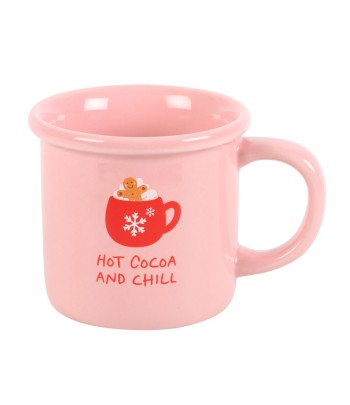 Pink Hot Cocoa and Chill Mug