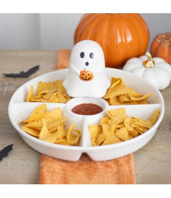 Ghost Chip & Dip Snack Dish