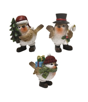 Christmas Robins 14cm (3...