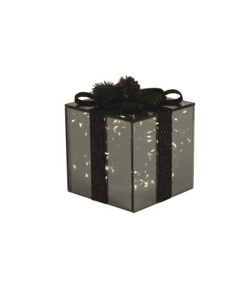 LED Present Box 12x12cm Grey