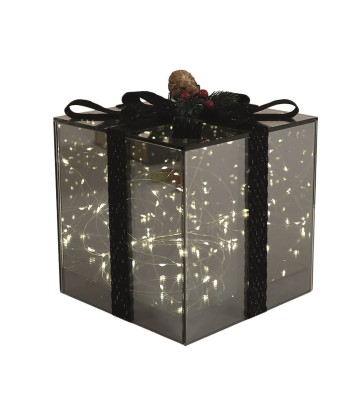 LED Present Box 18x18cm Grey