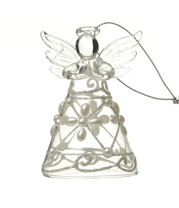 Glass Angel With Pearl &...