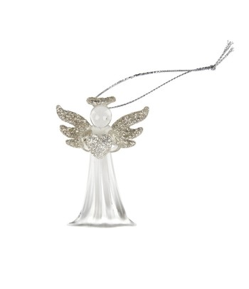 Hanging Glass Angel (Silver...