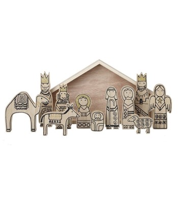 Wooden Nativity Set