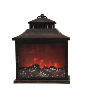 LED Fireplace Lantern 30x36cm