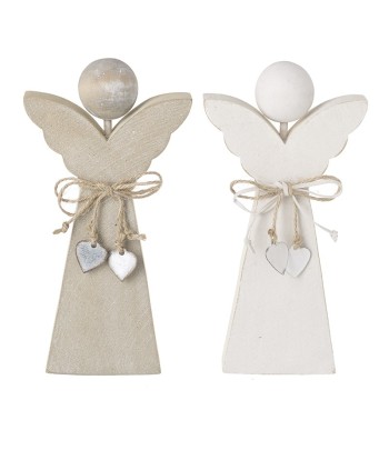 Wooden White & Plain Angel...