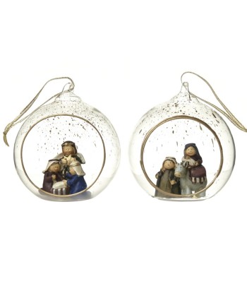 Nativity In Glass Ball (2...