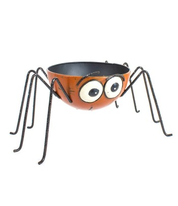 Metal Orange Spider Leg Bowl