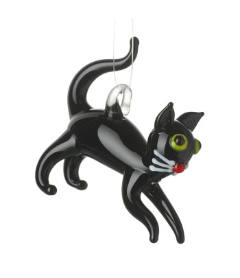 Glass Black Cat