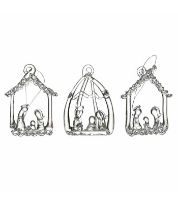 Glass Nativity Set 3