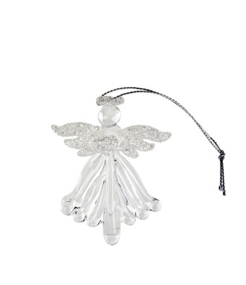 Hanging Glass Angel (Silver...