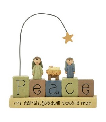 Nativity Peace On Earth Sign