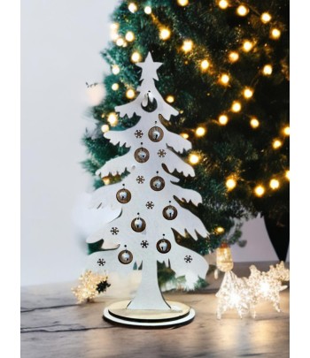 White Wooden Tree With Bells