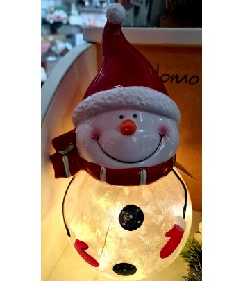 LED Ceramic Snowman 28cm