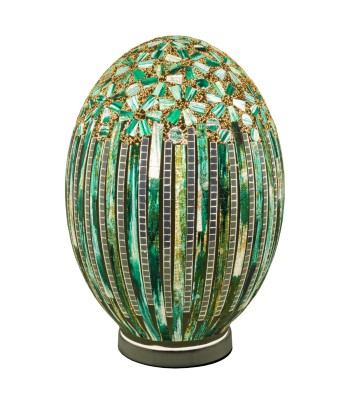 Large Mosaic Glass Egg Lamp...