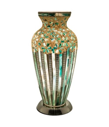 Mosaic Glass Vase Lamp –...