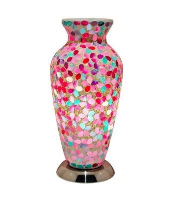 Mosaic Glass Vase Lamp –...