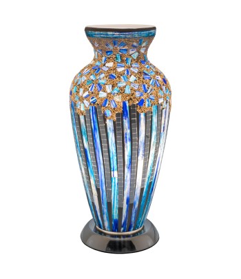 Mosaic Glass Vase Lamp –...