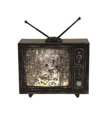 LED Halloween Spinner TV 16cm