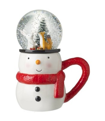 Snow Globe with Snowman Mug...