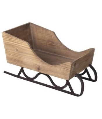 Wooden Sleigh Decoration, 45cm