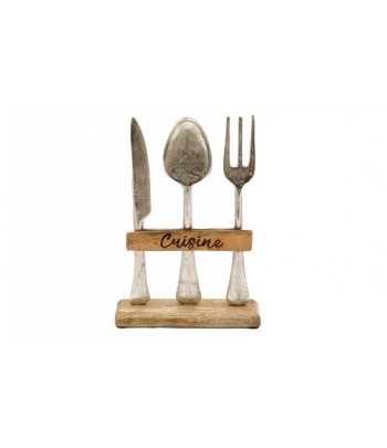 Cutlery On Wooden Base...