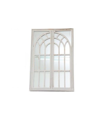 Antique White Arch Mirror