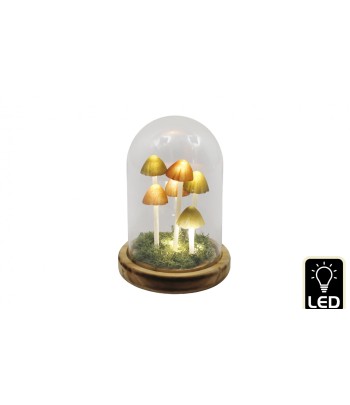 Mushroom Led Glass Globe -...