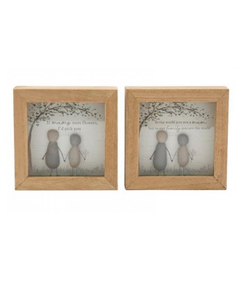 12cm Pebble Plaque - Mum (2...