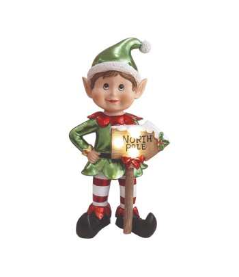 LED Elf North Pole 41cm