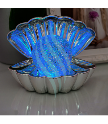 Silver Metallic Clam -...