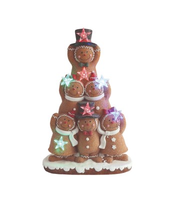 LED Gingerbread Pyramid 37cm