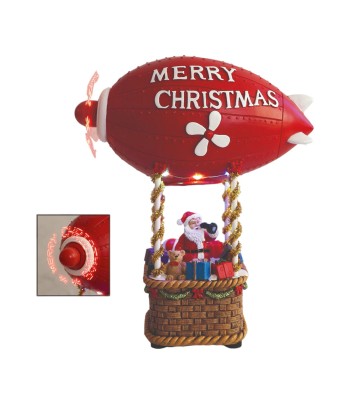 LED Santa Balloon 22.5x26.5cm