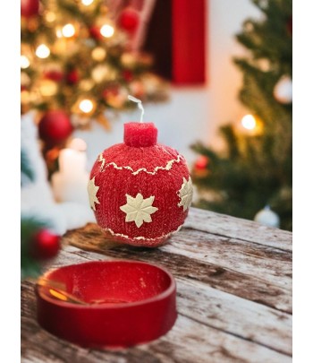 Wix Bauble Candle - Red...