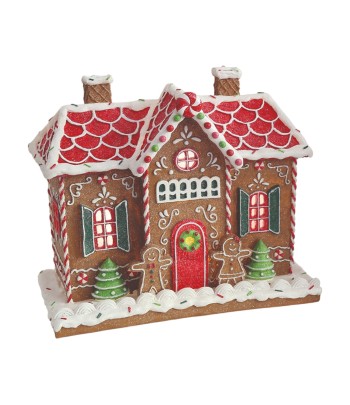 LED Gingerbread House 31x26cm