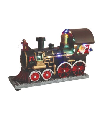 LED Santa Train 23.5x15cm