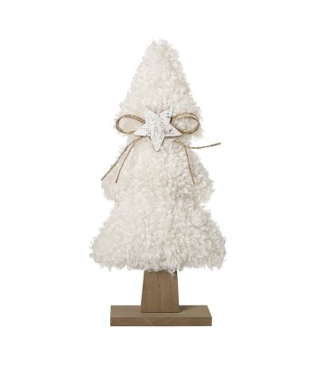 Fluffy White Tree With Star