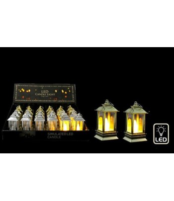 4x9cm Led Lantern Gold Colour