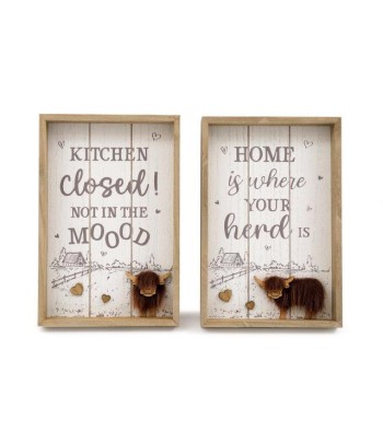 20x30cm Highland Cow Wall...