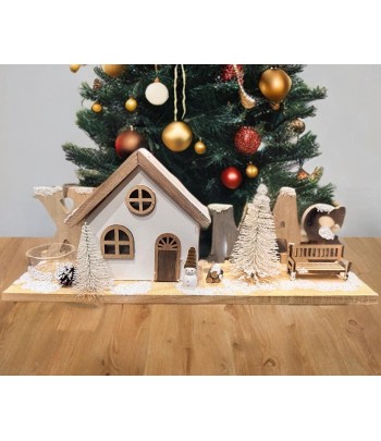 34.5x14cm 'Xmas' White LED...