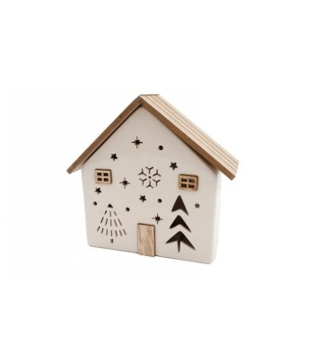 15x15cm Led Ceramic House Deco