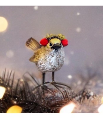 Christmas Bird With Ear Muffs