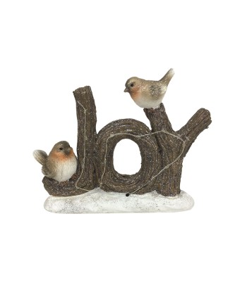 LED Joy With Robins 15.5cm