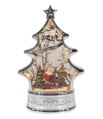 Santa Tree Spinner Silver...